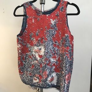 Sachin & Babi sequined top size 4